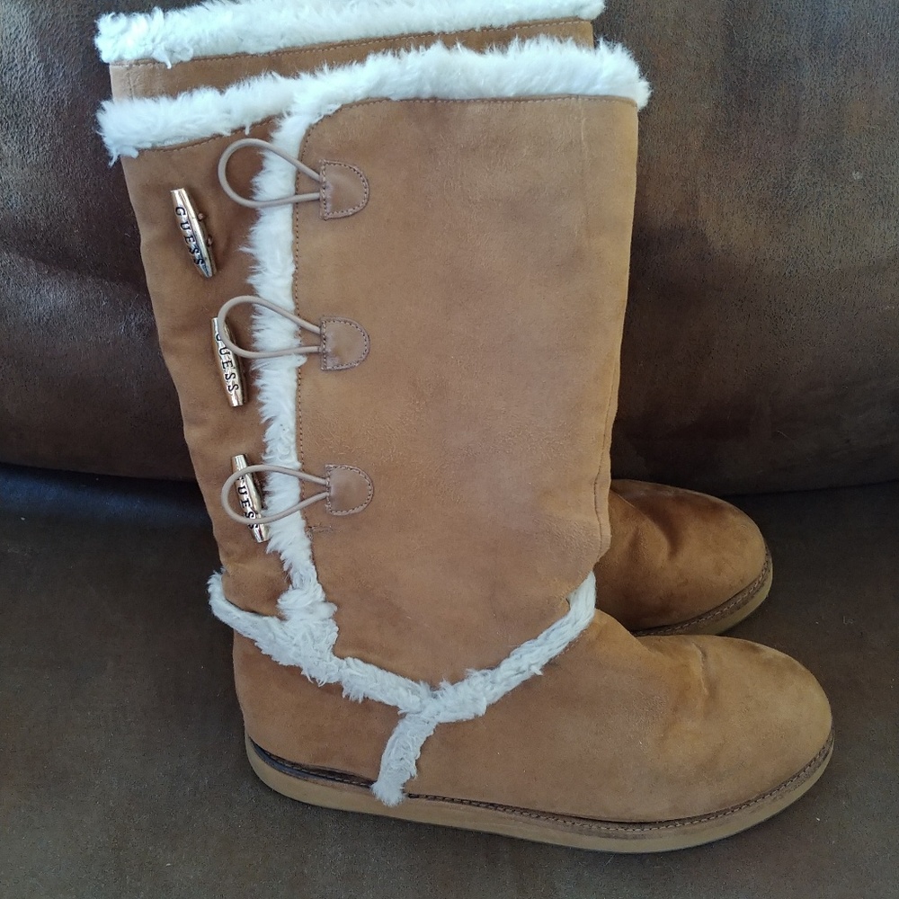 Guess tan boots